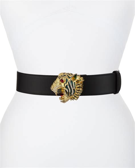 gucci round interlocking g belt|Gucci belt with tiger buckle.